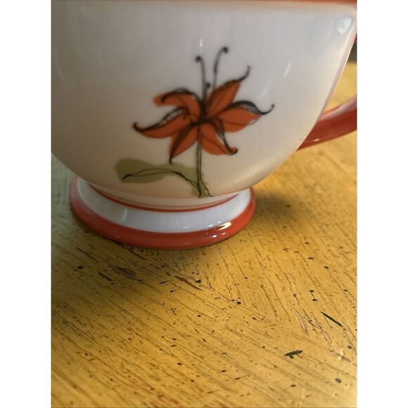 Starbucks Coffee Mug Or Tea Cup 10oz Uplifting Orange Tiger Lily - Picture 6 of 6